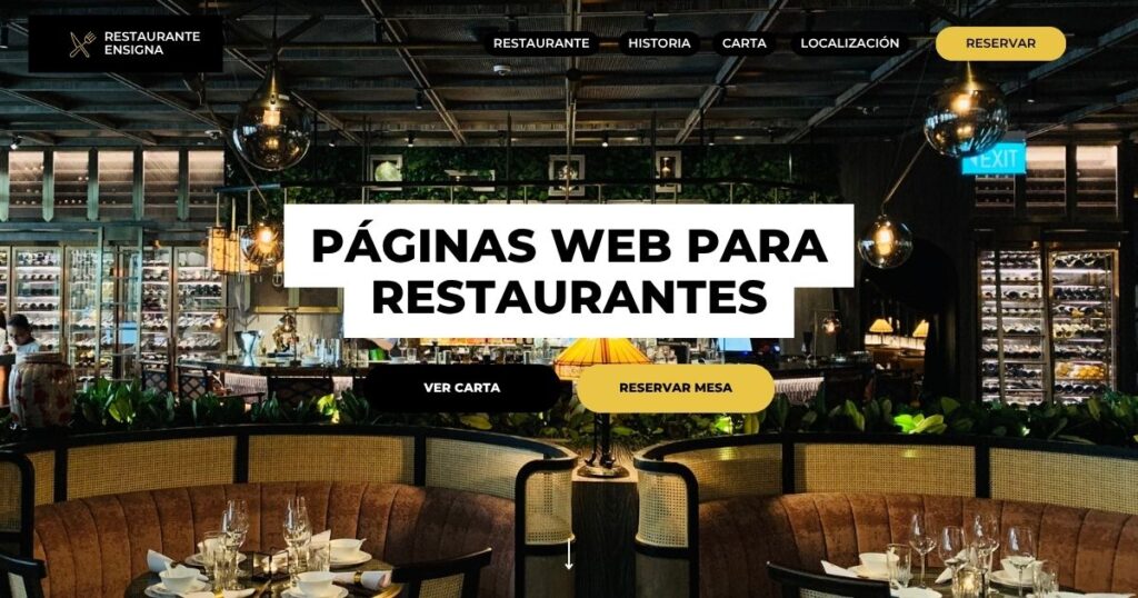 paginas web para restaurantes